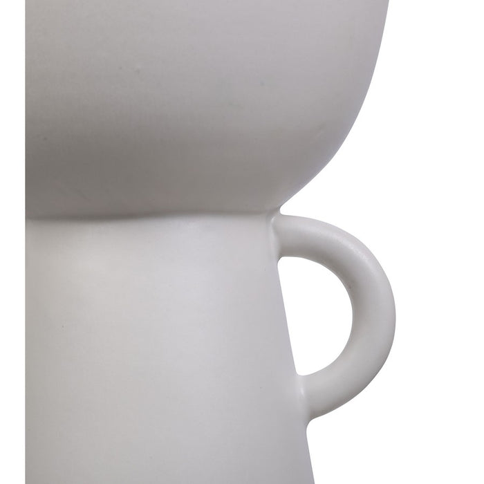 Atlas Lighting Talus Large Vase, Matte White