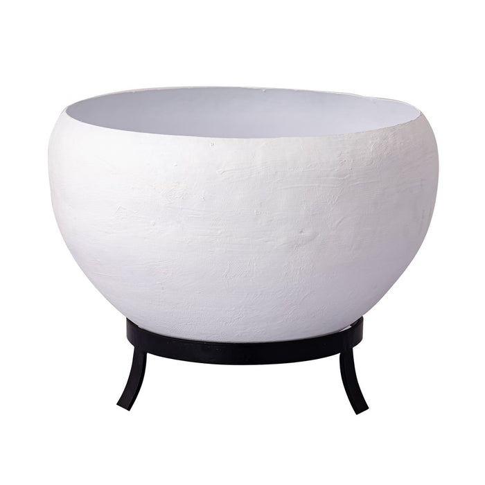 Atlas Lighting Teris Planter, Set of 2, Plaster White