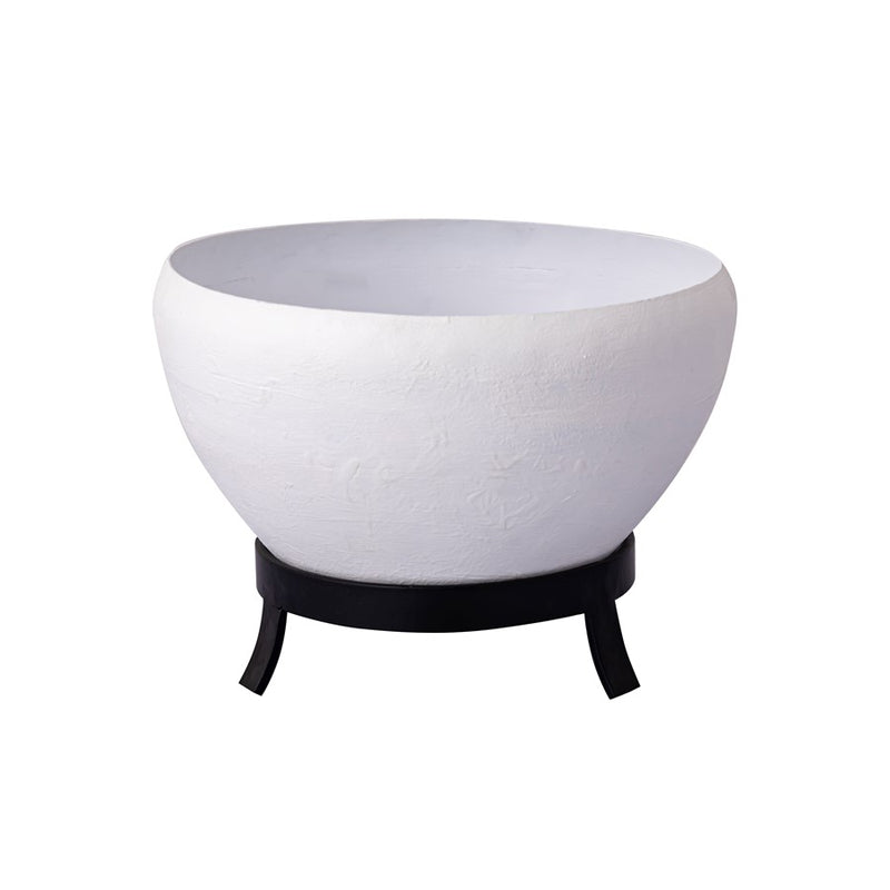 Atlas Lighting Teris Planter, Set of 2, Plaster White