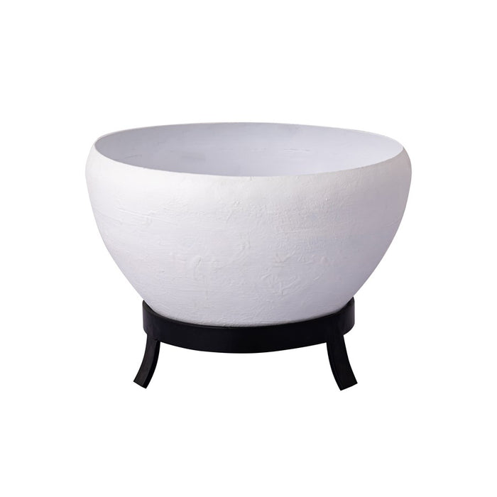 Atlas Lighting Teris Planter, Set of 2, Plaster White