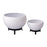 Atlas Lighting Teris Planter, Set of 2, Plaster White