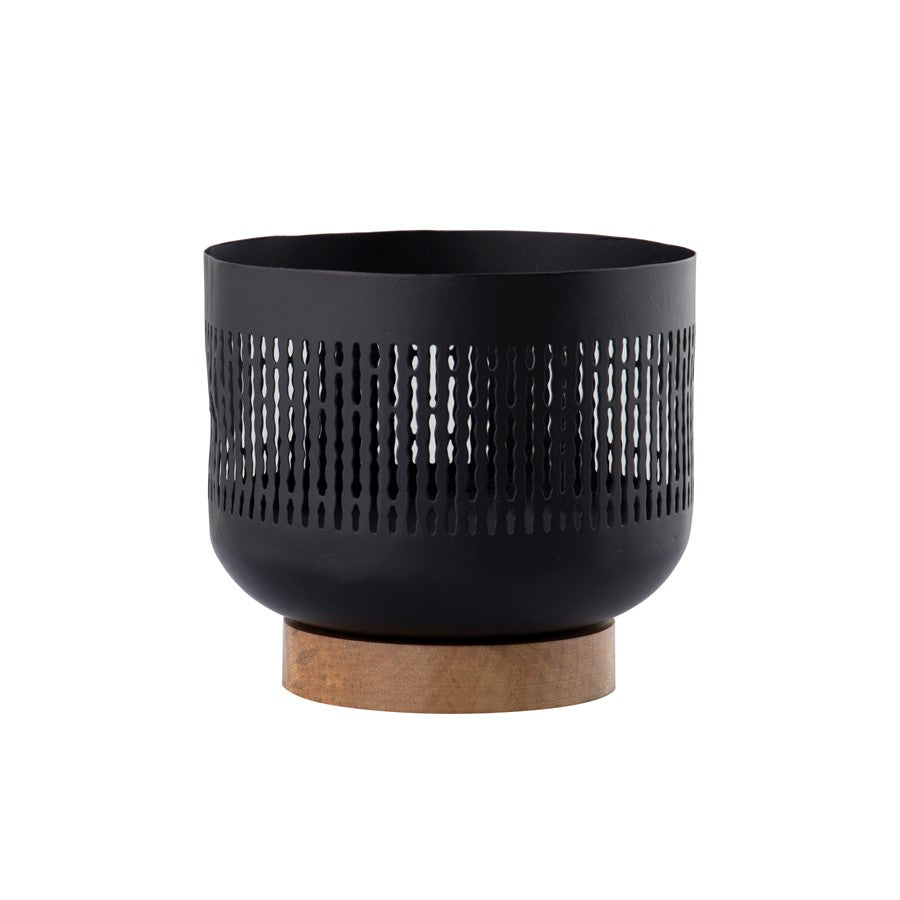 Atlas Lighting Terrell Small Hurricane, Matte Black