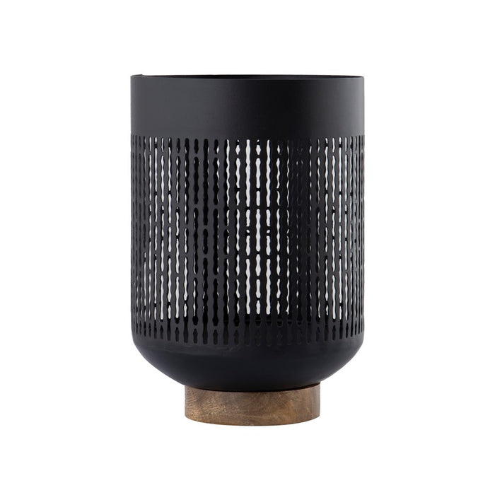 Atlas Lighting Terrell Medium Hurricane, Matte Black