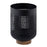Atlas Lighting Terrell Medium Hurricane, Matte Black