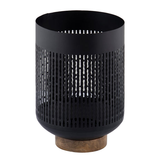 Atlas Lighting Terrell Medium Hurricane, Matte Black