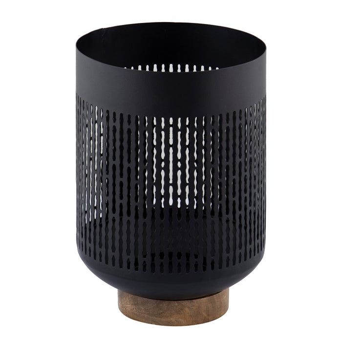 Atlas Lighting Terrell Medium Hurricane, Matte Black