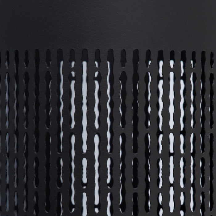 Atlas Lighting Terrell Medium Hurricane, Matte Black