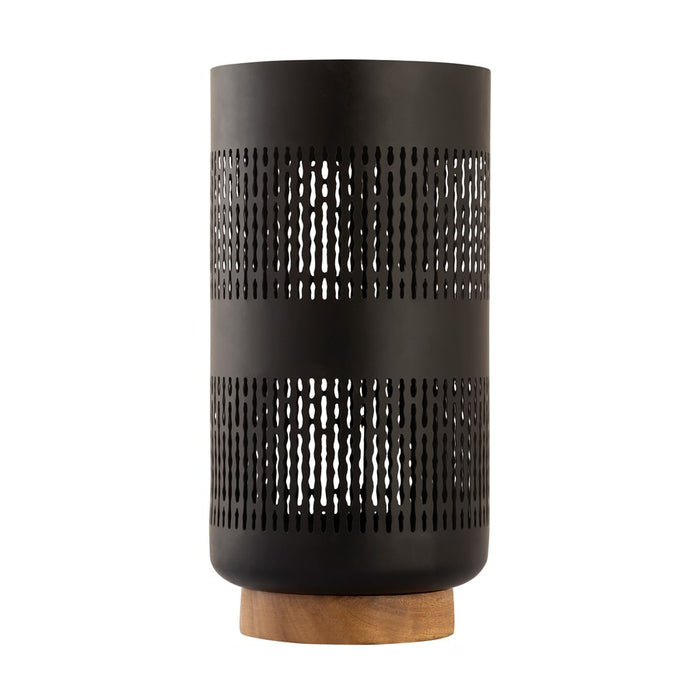 Atlas Lighting Terrell Large Hurricane, Matte Black