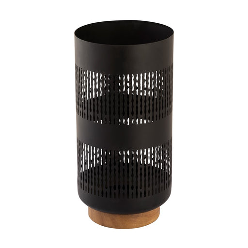 Atlas Lighting Terrell Large Hurricane, Matte Black