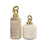 Atlas Lighting Tiff Bottle, Set of 2, Aged Cream