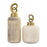 Atlas Lighting Tiff Bottle, Set of 2, Aged Cream