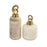 Atlas Lighting Tiff Bottle, Set of 2, Aged Cream