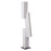 Atlas Lighting Tilt Floor Sculpture, Plaster White