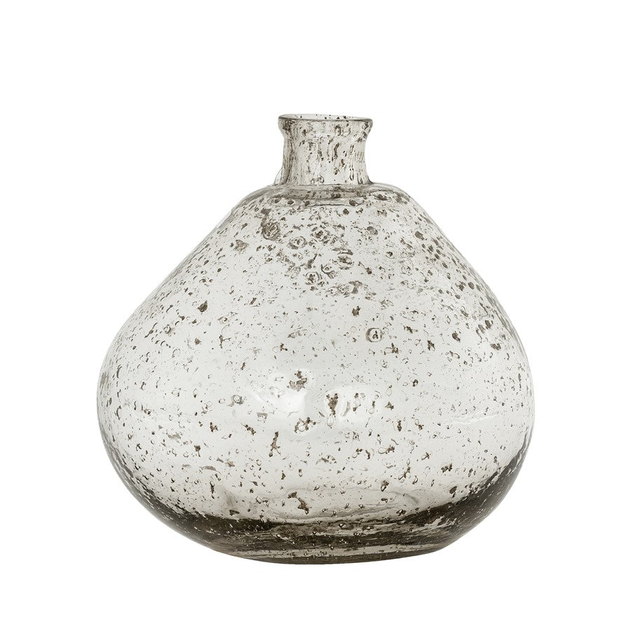 Atlas Lighting Tollington Short Vase, Clear Gray