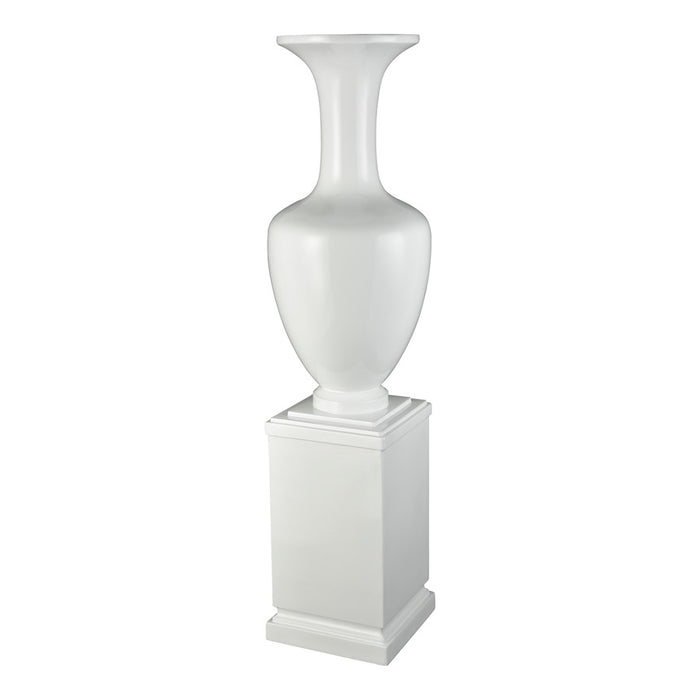 Atlas Lighting Trieste Vase, Gloss White