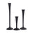 Atlas Lighting Trumpet Candleholder, Set of 3, Aged Black