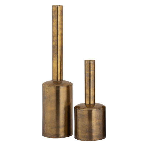 Atlas Lighting Tucker Large Vase, Antique Gold