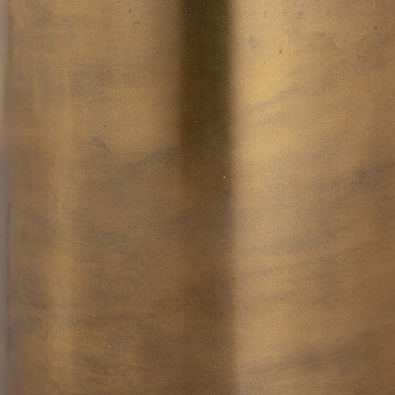 Atlas Lighting Tucker 20in Tall Metal Vase | Antique Gold Finish | Living Room & Entryway Floor Decor | 5 x 5 x 20 in | Model AC11654-01