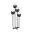Atlas Lighting Tulip Candleholder, Matte Black