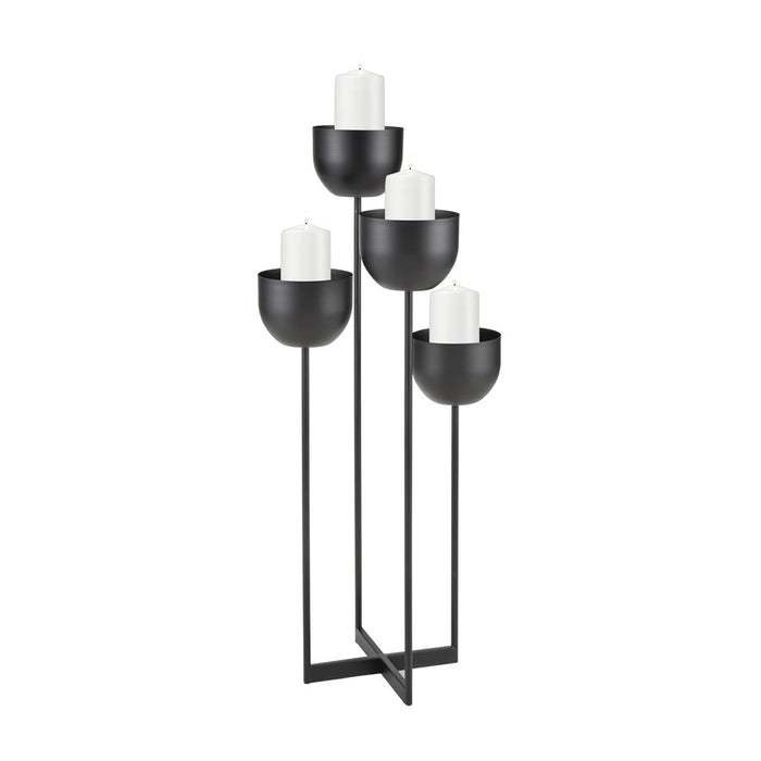 Atlas Lighting Tulip Candleholder, Matte Black