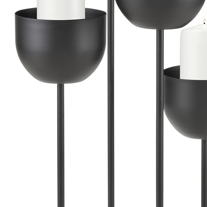 Atlas Lighting Tulip Candleholder, Matte Black