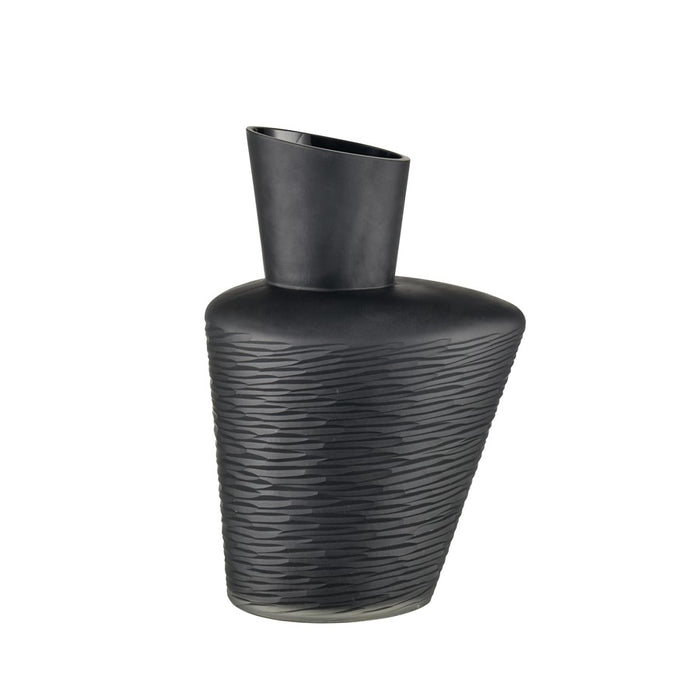 Atlas Lighting Tuxedo Small Vase, Black