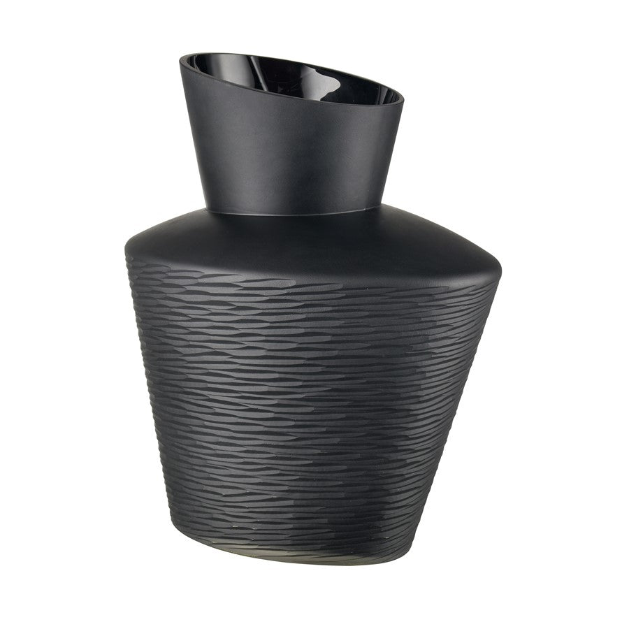 Atlas Lighting Tuxedo Medium Vase, Black
