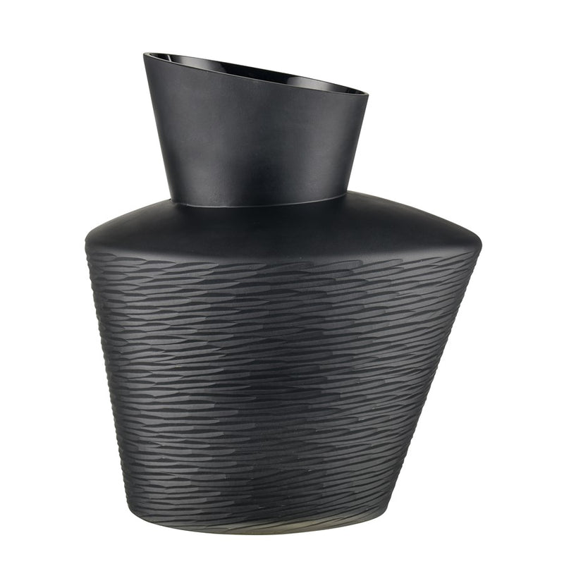 Atlas Lighting Tuxedo Medium Vase, Black