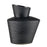 Atlas Lighting Tuxedo Medium Vase, Black