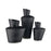 Atlas Lighting Tuxedo Medium Vase, Black