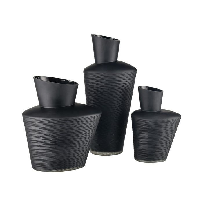 Atlas Lighting Tuxedo Medium Vase, Black