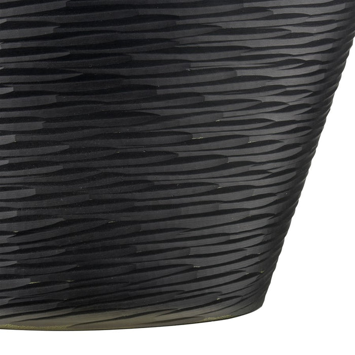Atlas Lighting Tuxedo Medium Vase, Black
