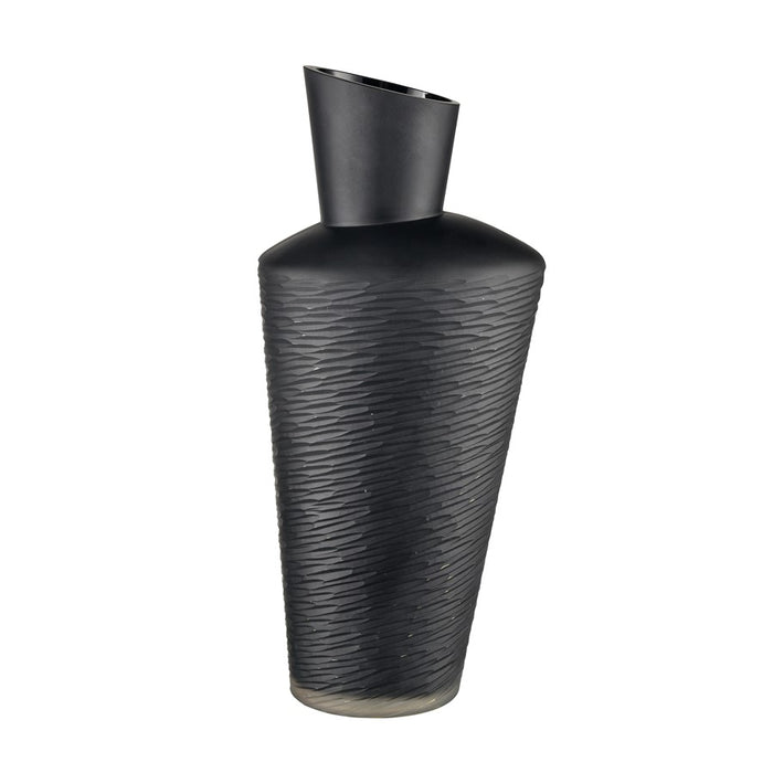 Atlas Lighting Tuxedo Large Vase, Black