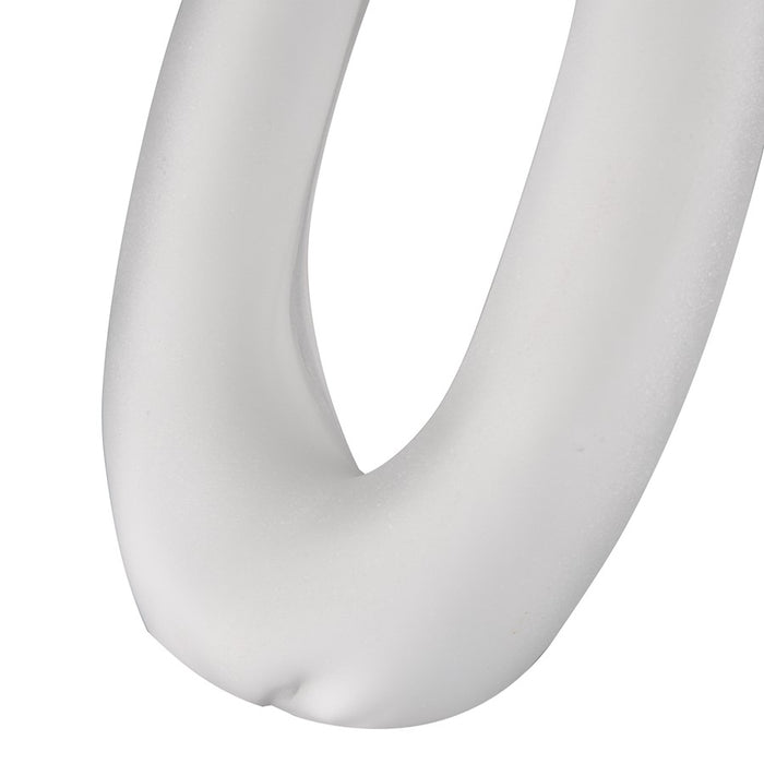 Atlas Lighting Twisted Decorative Object, White