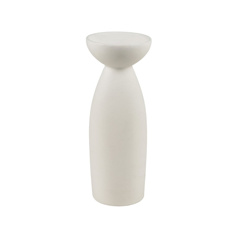 Atlas Lighting Vickers Medium Vase | Matte White Earthenware | Living Room & Entryway Decor | 4 x 4 x 11 in | Model AC11664-01