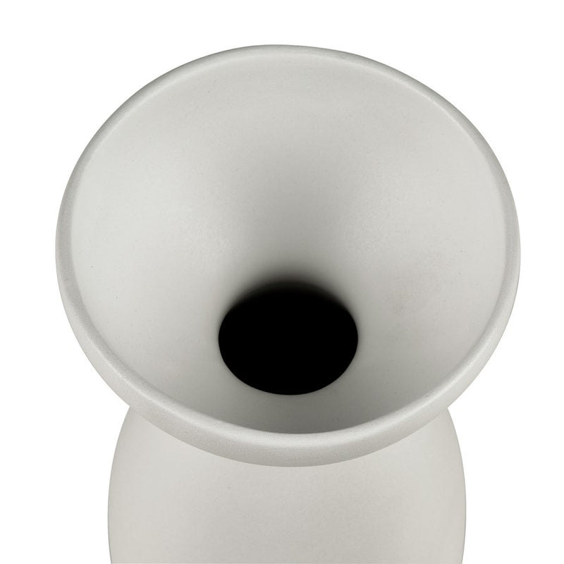 Atlas Lighting Vickers Large Vase | Matte White Earthenware | Living Room & Entryway Decor | 4.5 x 4.5 x 12.5 in | Model AC11664-02