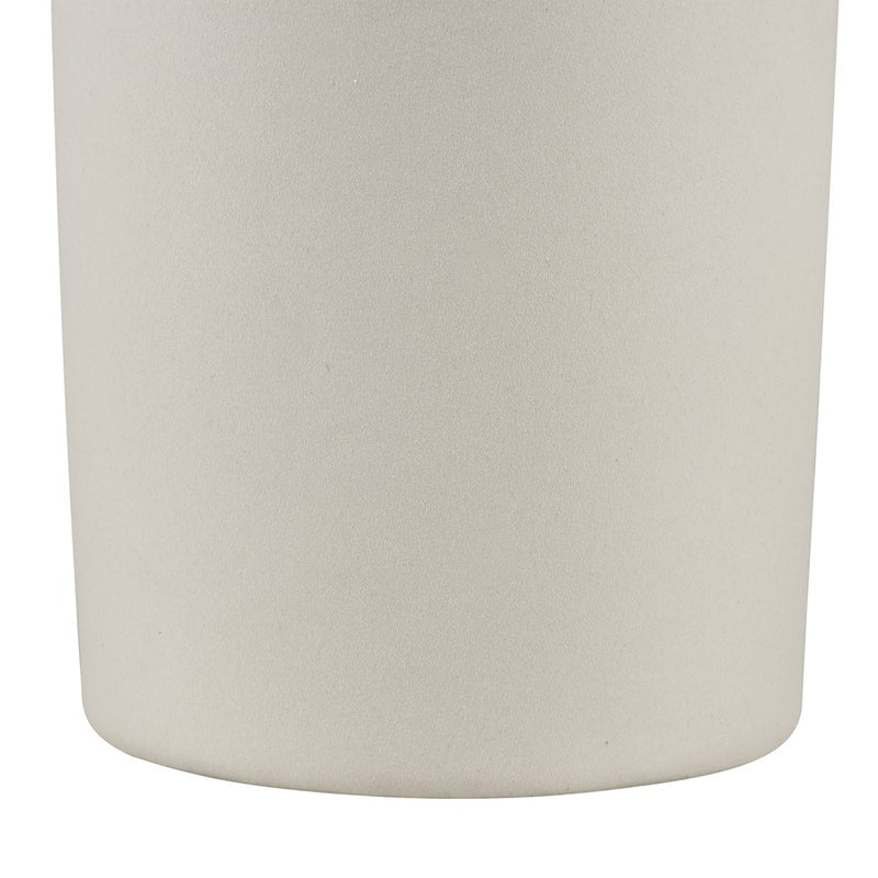 Atlas Lighting Vickers Large Vase | Matte White Earthenware | Living Room & Entryway Decor | 4.5 x 4.5 x 12.5 in | Model AC11664-02