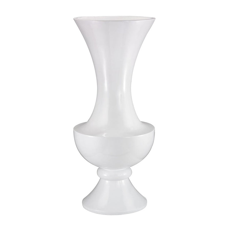 Atlas Lighting Wide Urn 58in Gloss White Vase | Transitional Plastic Floor Vase | Living Room & Entryway Decor | 25 x 25 x 58 in | Model AC11682-01