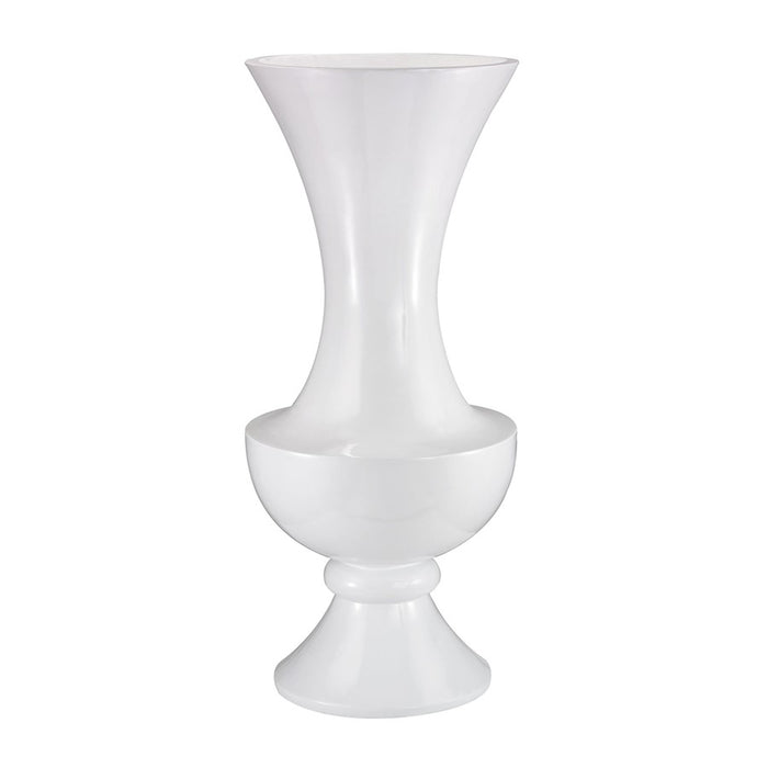 Atlas Lighting Wide Urn Vase Gloss White