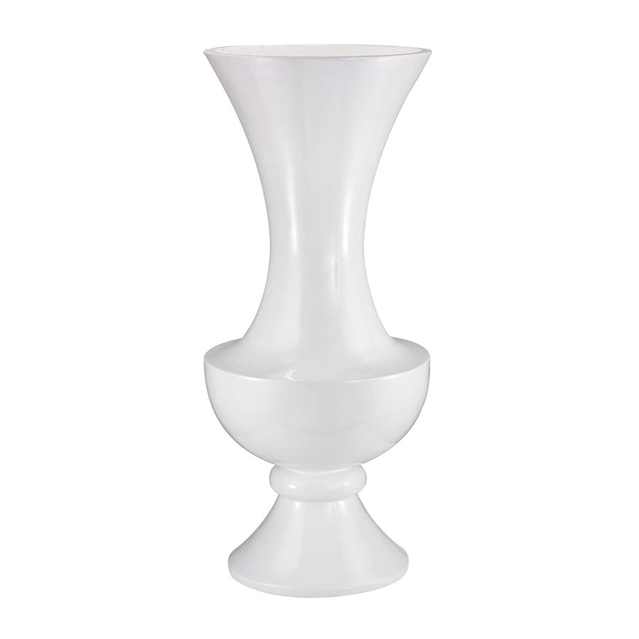 Atlas Lighting Wide Urn Vase Gloss White