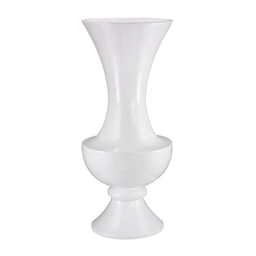 Atlas Lighting Wide Urn Vase Gloss White