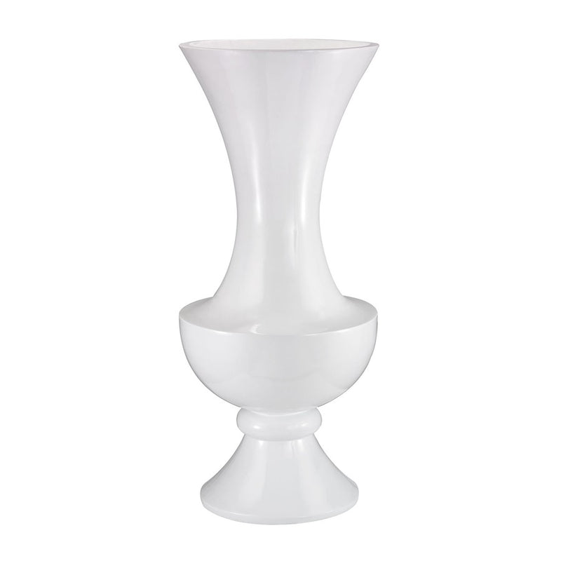 Atlas Lighting Wide Urn 58in Gloss White Vase | Transitional Plastic Floor Vase | Living Room & Entryway Decor | 25 x 25 x 58 in | Model AC11682-01
