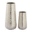 Atlas Lighting Willa Vase Set of 2, Silver