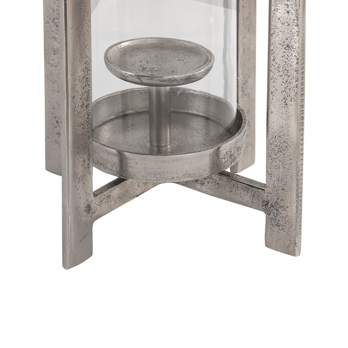 Atlas Lighting Wilmot Small Lantern, Silver