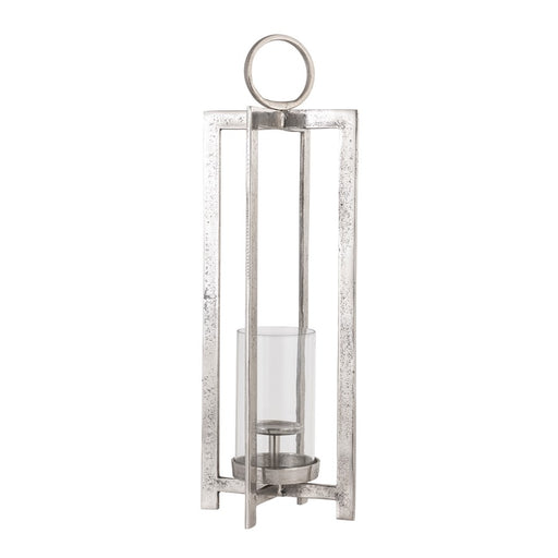 Atlas Lighting Wilmot Large Lantern, Silver