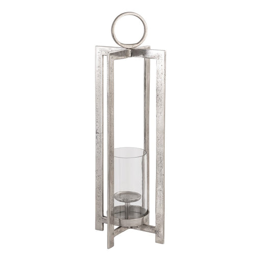 Atlas Lighting Wilmot Large Lantern, Silver