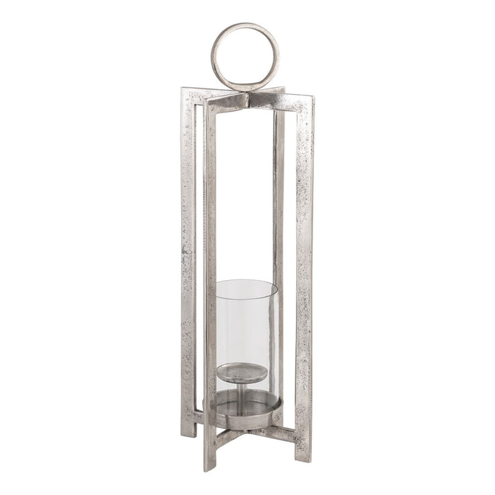 Atlas Lighting Wilmot Large Lantern, Silver