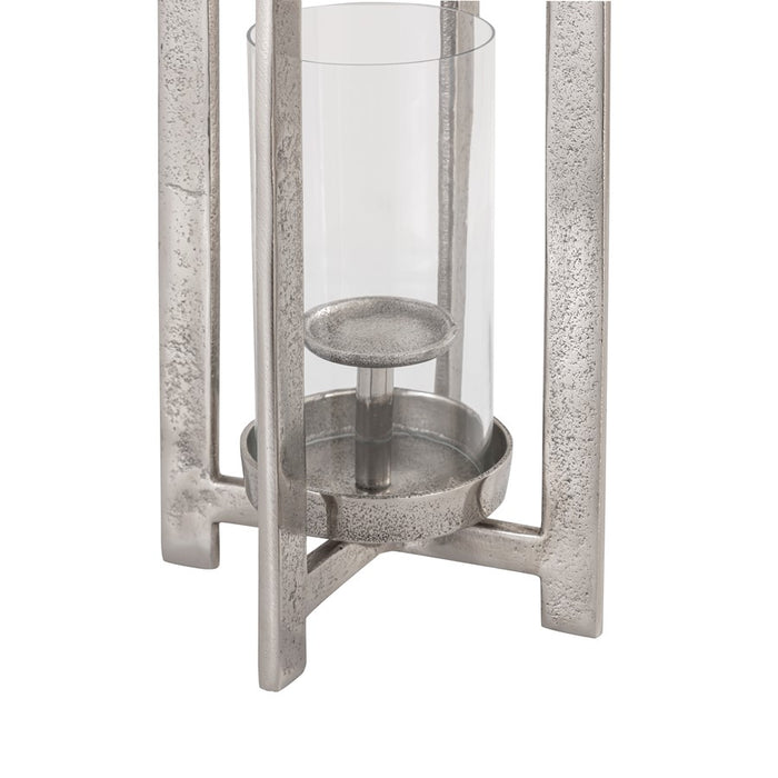 Atlas Lighting Wilmot Large Lantern, Silver