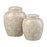 Atlas Lighting Yvonne Jar Set of 2, Cream Glazed