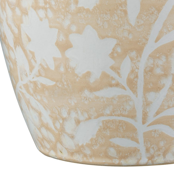 Atlas Lighting Yvonne Jar Set of 2, Cream Glazed